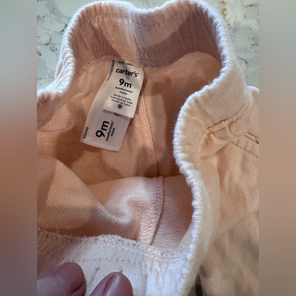 9M - Carters pink Kids Jogger Pants - Picture 3 of 9